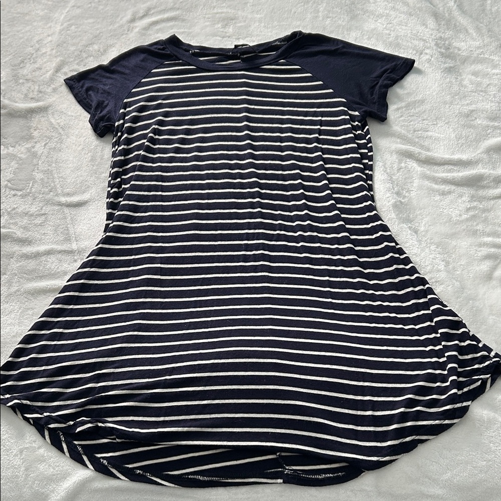 5th & Love Navy and White Striped Top